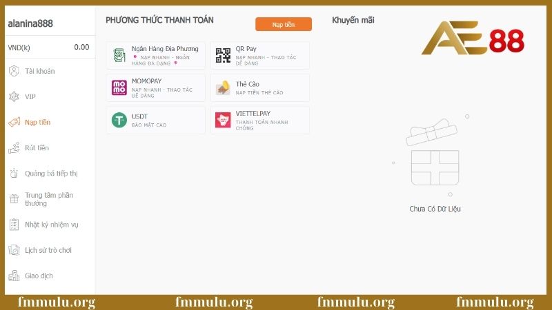 Nạp tiền AE88 – Hướng dẫn cách thực hiện chuẩn chỉnh 6 Một vài lưu ý quan trọng khi nạp tiền 789F