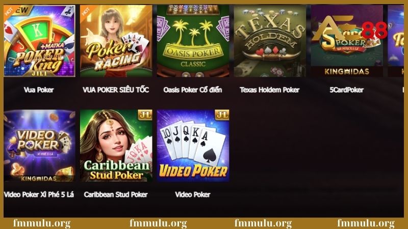 Luật chơi poker - Cách chơi bài siêu dính cho người mới 6 Một số biến thể của poker